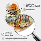 Pine Tree Majestic Ponderosa II - Asymmetric Metal Wall Clock