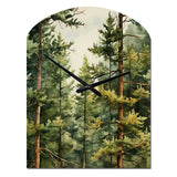 Pine Tree Symphony II - Asymmetric Metal Wall Clock