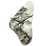 Pine Tree Resilience - Asymmetric Metal Wall Clock