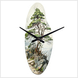 Pine Tree Resilience - Asymmetric Metal Wall Clock