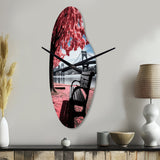 Pittsburgh Beautiful Cityscape - Asymmetric Metal Wall Clock