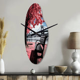 Pittsburgh Beautiful Cityscape - Asymmetric Metal Wall Clock