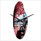 Pittsburgh Beautiful Cityscape - Asymmetric Metal Wall Clock
