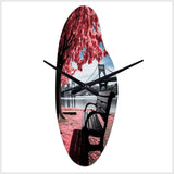 Pittsburgh Beautiful Cityscape - Asymmetric Metal Wall Clock