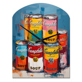 Pop Art Campbells Soup I - Asymmetric Metal Wall Clock
