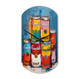 Pop Art Campbells Soup I - Asymmetric Metal Wall Clock