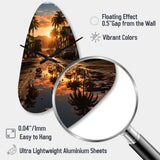 Puerto Rico Landscape - Asymmetric Metal Wall Clock