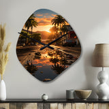 Puerto Rico Landscape - Asymmetric Metal Wall Clock