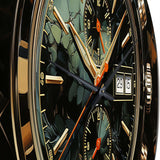 Green Luxury Watch Jet Jewel - Fashion Metal Wall Clock