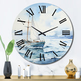 Seascapes Capture The Vastness I - Landscapes Metal Wall Clock