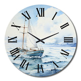 Seascapes Capture The Vastness I - Landscapes Metal Wall Clock