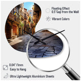 Spain Gothic Quarter In Barcelona - Asymmetric Metal Wall Clock