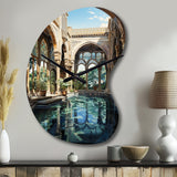 Spain Moorish Architecture In Andalusian II - Asymmetric Metal Wall Clock