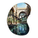 Spain Moorish Architecture In Andalusian II - Asymmetric Metal Wall Clock