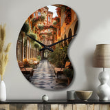 Spanish Hacienda - Asymmetric Metal Wall Clock