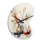 Still Life Arrange I - Asymmetric Metal Wall Clock