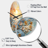 Bold Sunrise Eternal Renewal I - Asymmetric Metal Wall Clock