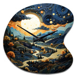 Surrealism Dreamscapes River II - Asymmetric Metal Wall Clock