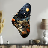 Surrealism Dreamscapes A Surrealist - Asymmetric Metal Wall Clock