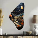 Surrealism Dreamscapes A Surrealist - Asymmetric Metal Wall Clock