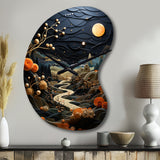 Surrealism Dreamscapes A Surrealist - Asymmetric Metal Wall Clock