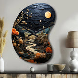 Surrealism Dreamscapes A Surrealist - Asymmetric Metal Wall Clock
