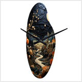 Surrealism Dreamscapes A Surrealist - Asymmetric Metal Wall Clock
