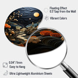 Surrealism Dreamscapes A Surrealist - Asymmetric Metal Wall Clock