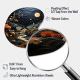 Surrealism Dreamscapes A Surrealist - Asymmetric Metal Wall Clock