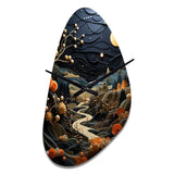 Surrealism Dreamscapes A Surrealist - Asymmetric Metal Wall Clock