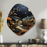 Surrealism Dreamscapes A Surrealist - Asymmetric Metal Wall Clock