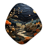 Surrealism Dreamscapes A Surrealist - Asymmetric Metal Wall Clock