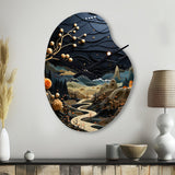 Surrealism Dreamscapes A Surrealist - Asymmetric Metal Wall Clock