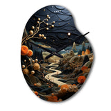 Surrealism Dreamscapes A Surrealist - Asymmetric Metal Wall Clock
