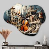 Surrealism Surreal Music Symphony - Asymmetric Metal Wall Clock