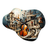 Surrealism Surreal Music Symphony - Asymmetric Metal Wall Clock
