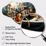 Surrealism Surreal Music Symphony - Asymmetric Metal Wall Clock