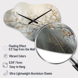 Tree Monochrome Ethereal Reverie I - Asymmetric Metal Wall Clock