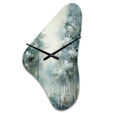 Pine Tree Enchanted Forest I - Asymmetric Metal Wall Clock