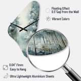 Pine Tree Enchanted Forest I - Asymmetric Metal Wall Clock