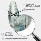Pine Tree Enchanted Forest I - Asymmetric Metal Wall Clock