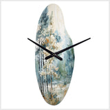 Pine Tree Enchanted Forest II - Asymmetric Metal Wall Clock
