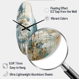 Pine Tree Enchanted Forest II - Asymmetric Metal Wall Clock