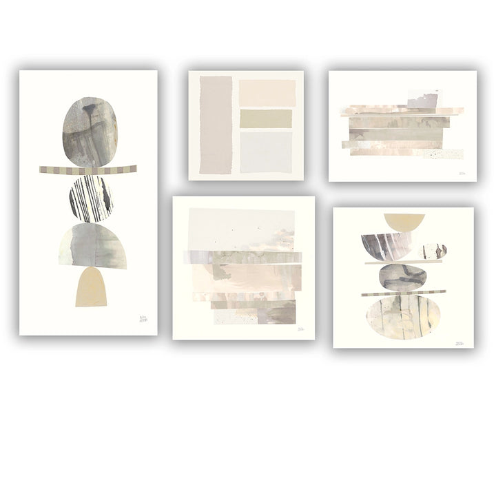Abstract Wall Art Set - Balance Collection - 5 Pieces