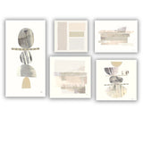 Abstract Wall Art Set - Balance Collection - 5 Pieces