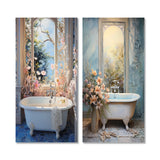 Bathroom Canvas Wall Art - Bathroom Oasis I - 2 Pieces