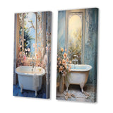 Bathroom Canvas Wall Art - Bathroom Oasis I - 2 Pieces