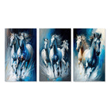 horse Canvas Wall Art Set of 3- Horses Running
