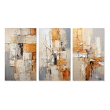 Transitional Multi Panel Canvas Wall Art - Abstraction Geometric