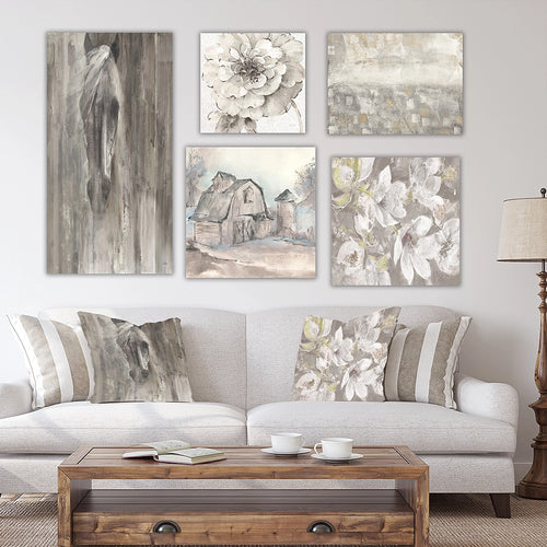 Traditional Wall Art Set - Farmhouse Collection - 5 Pieces